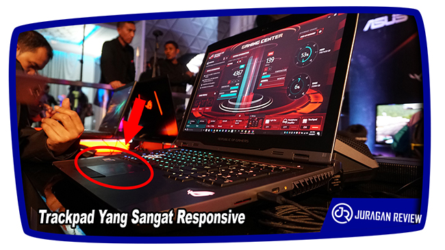 Trackpad Yang Sangat Responsive - ASUS ROG GX800