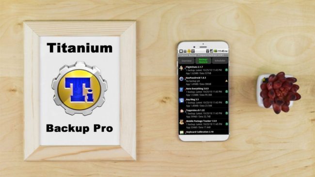 Fitur utama Titanium Backup PRO
