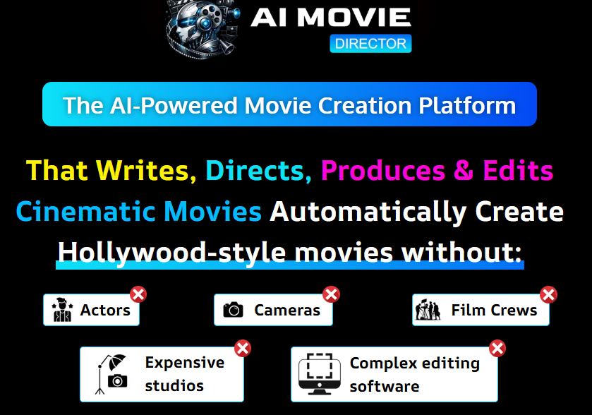 AI Movie Director Review OTO 2026: The World's First AI Agent That Writes, Directs, Casts, and Edits a Complete Hollywood-Style Movie in 3 Clicks 1 AI Movie Director Review OTO 2026