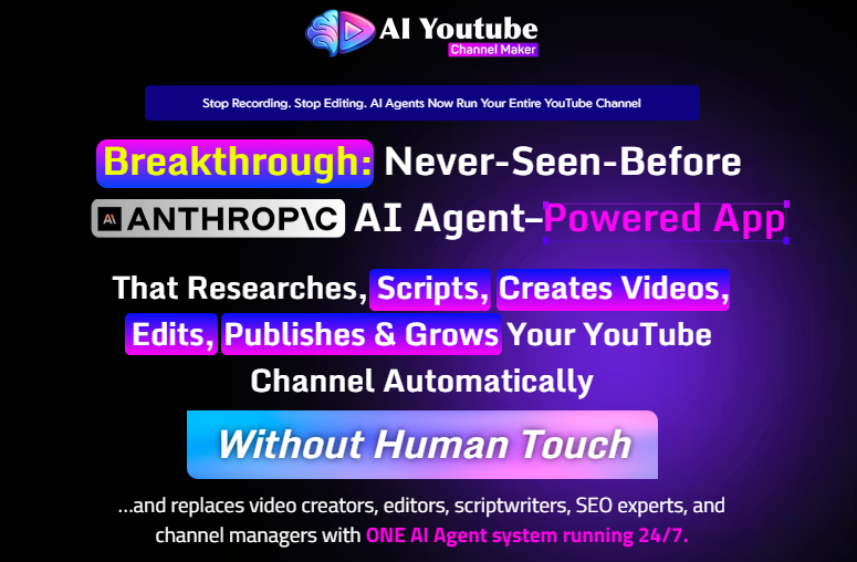 AI YouTube Channel Maker Review 2026 by Uddhab Pramanik: The Anthropic AI Agent System That Runs Your Entire YouTube Channel Automatically 1 AI YouTube Channel Maker Review 2026 by Uddhab Pramanik