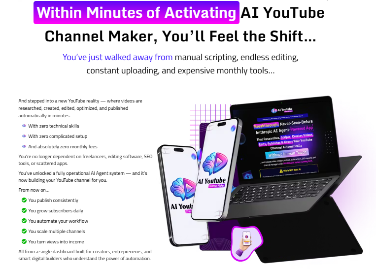 AI YouTube Channel Maker Review 2026 by Uddhab Pramanik: The Anthropic AI Agent System That Runs Your Entire YouTube Channel Automatically 5 AI YouTube Channel Maker Review 2026 by Uddhab Pramanik