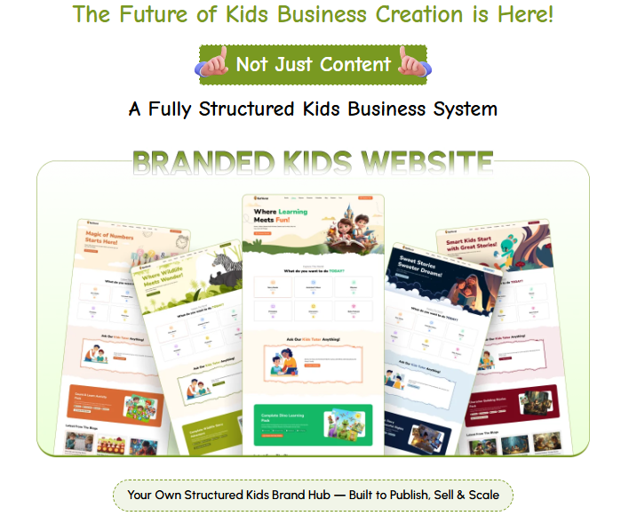 KidsEmpire AI Review 2026: Turn ONE Keyword Into a Fully Branded Kids Business With Storybooks, Videos, Rhymes, Printables, and AI Tutors — Auto-Assembled in Minutes 4 KidsEmpire AI Review 2026