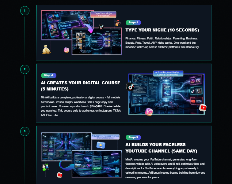 MintAI Review 2026: AI Income Machines, OTO Funnel, and Upsell System Explained 3 MintAI Review 2026