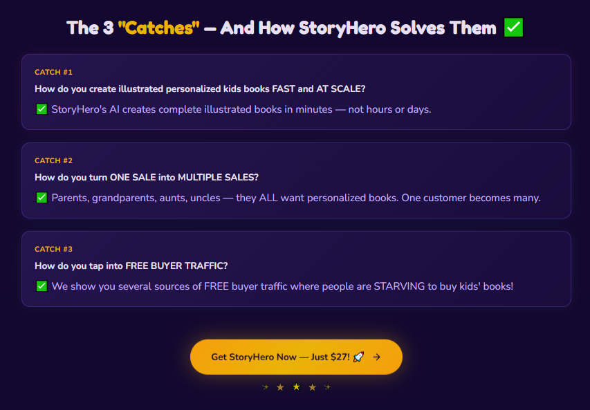 StoryHero Review 2026: The AI Software That Creates Fully Illustrated Personalized Kids Books in 5 Minutes — Inspired by a $6 Million Children's Book Business Case Study 3 StoryHero Review 2026