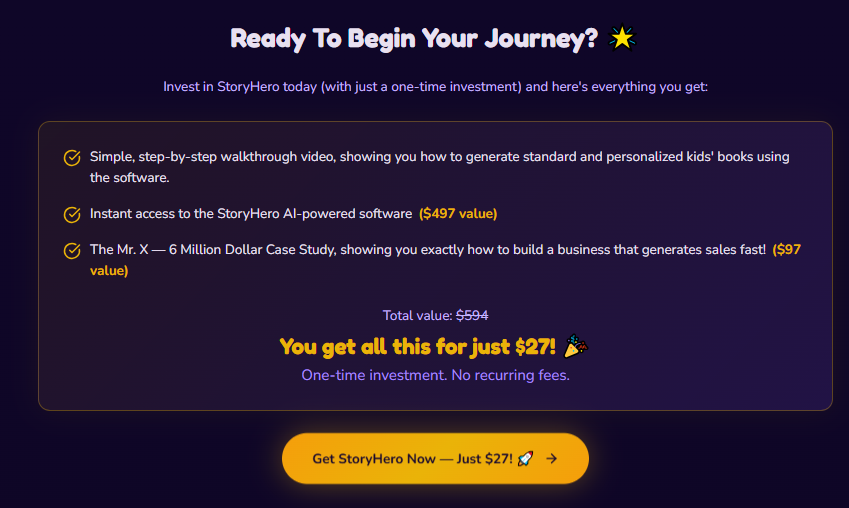 StoryHero Review 2026: The AI Software That Creates Fully Illustrated Personalized Kids Books in 5 Minutes — Inspired by a $6 Million Children's Book Business Case Study 5 StoryHero Review 2026