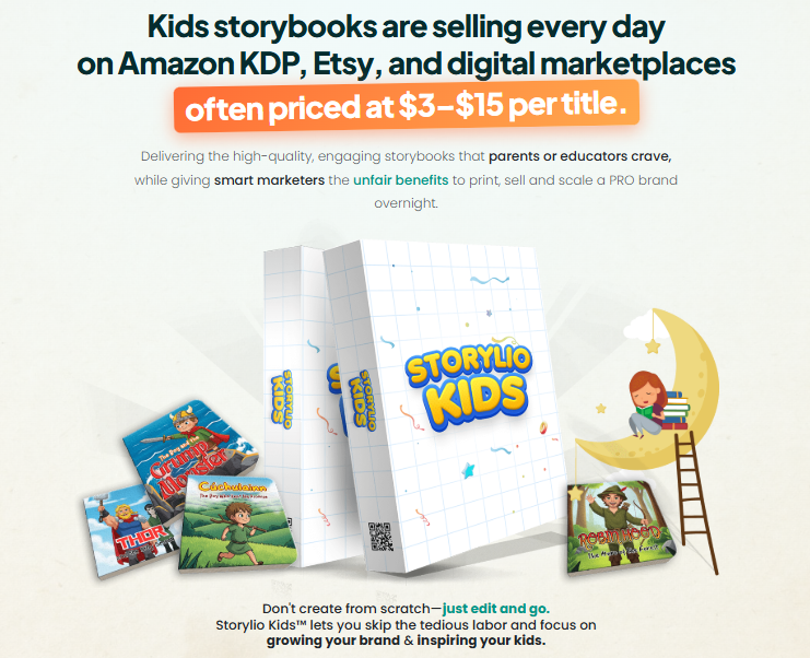 Storylio Kids PLR Review 2026 by Bayu Tara Wijaya: The Massive Done-For-You Children's Storybook Bundle That Lets You Sell on Amazon, Etsy, and KDP Immediately 1 Storylio Kids PLR Review 2026 by Bayu Tara Wijaya