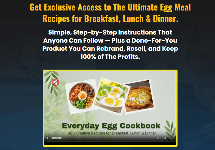 200 Creative Egg Recipes Review 2026: The Ultimate Breakfast, Lunch and Dinner Egg Recipe Book With Full Resell Rights 1 200 Creative Egg Recipes Review 2026
