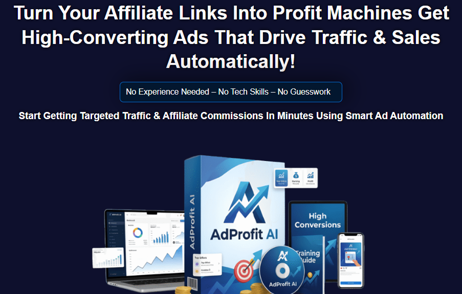 AdProfit AI OTO Review 2026: The Beginner-Friendly AI Ad Tool That Generates, Publishes, and Optimizes Affiliate Campaigns Automatically — Full Funnel Breakdown 1 AdProfit AI OTO Review 2026