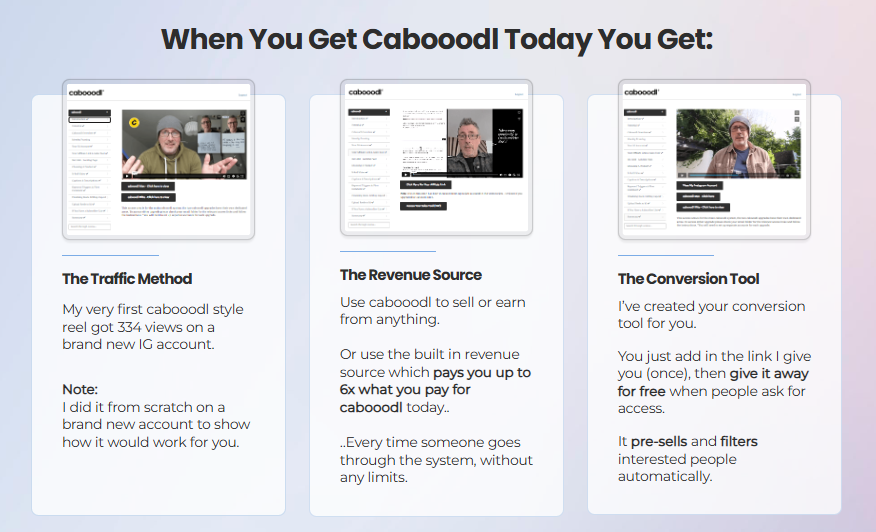Cabooodl Review 2026: Mark Bishop's $17 Instagram Reels Affiliate System That Drives Free Targeted Traffic, Converts Automatically, and Pays Up to $96 Per Referral — No Funnels, No Ads, No Tech Skills 3 Cabooodl Review 2026 Mark Bishop