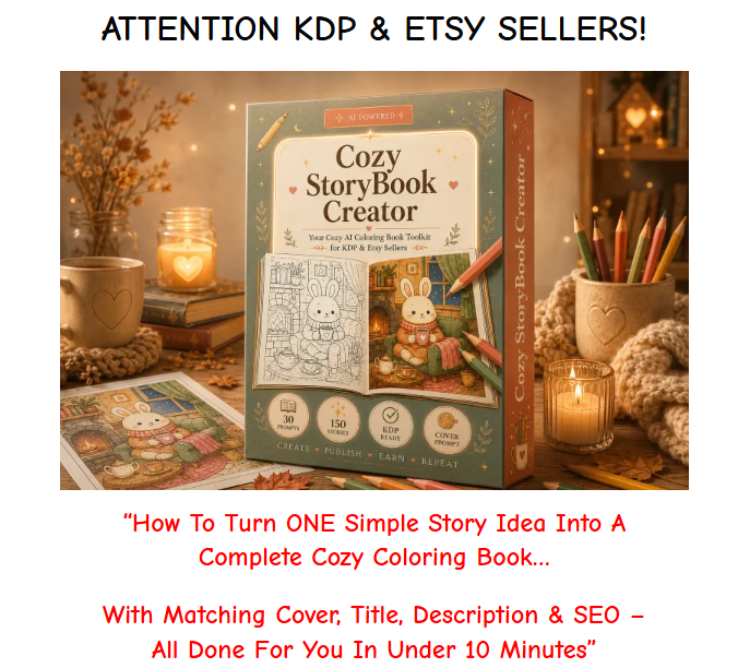 Cozy StoryBook Creator Review 2026: The AI Coloring Book Toolkit That Builds Your Entire KDP Publishing Package From a Single Idea 1 Cozy StoryBook Creator Review 2026