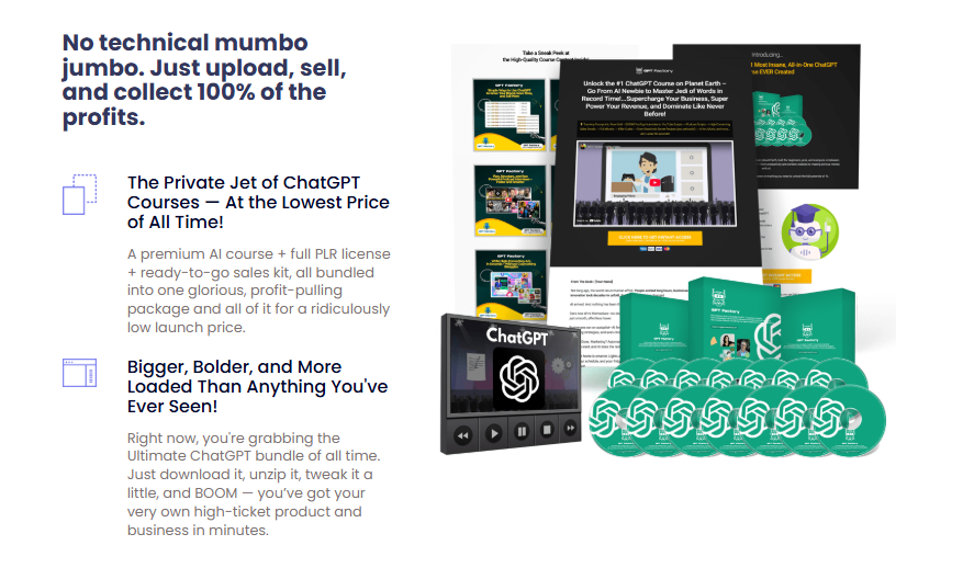 GPT Factory PLR OTO Review 2026: The Best ChatGPT Training Course You Can Study AND Sell — PLR License, Sales Pages, Email Swipes, Videos, and Graphics All Included at One-Time Entry Price 4 GPT Factory PLR OTO Review 2026