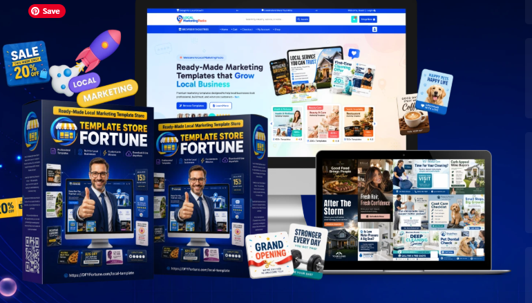 Local Template Store Fortune Review: 2,500+ Canva Templates, 30 Niches, and a Ready-Made Store 1 Local Template Store Fortune Review