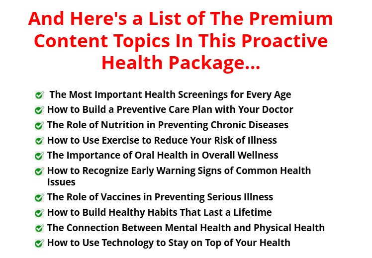 PLR Premium Medical Content By Dr Loy: Proactive Health Review — Physician-Written PLR Content for Blogs, Lead Magnets, Courses, and Email Campaigns 3 PLR Premium Medical Content By Dr Loy Proactive Health Review