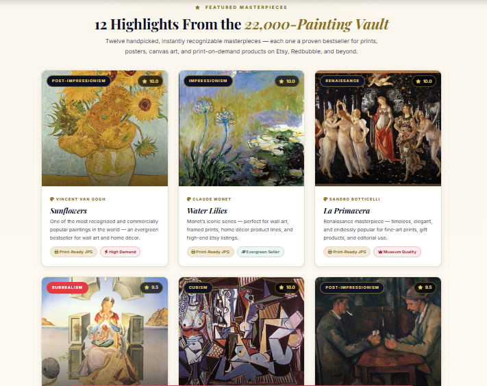 PublicArt Pro (Famous Paintings) PLR OTO Review 2026: The Complete Public Domain Art Vault — What's Inside, Upgrade Options, and Every Way to Generate Income From 22,000+ Museum-Grade Paintings 1 PublicArt Pro (Famous Paintings) PLR OTO Review 2026