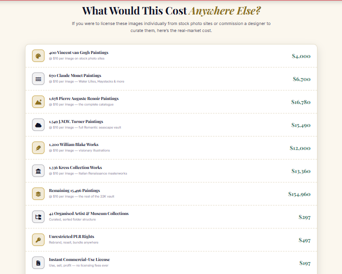 PublicArt Pro (Famous Paintings) PLR OTO Review 2026: The Complete Public Domain Art Vault — What's Inside, Upgrade Options, and Every Way to Generate Income From 22,000+ Museum-Grade Paintings 4 PublicArt Pro (Famous Paintings) PLR OTO Review 2026