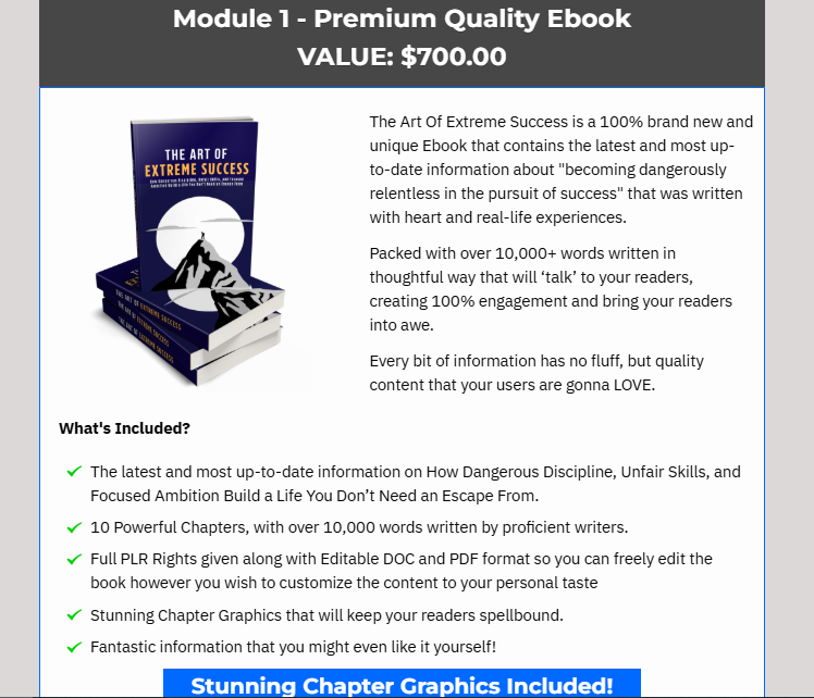 The Art Of Extreme Success PLR Review 2026: The Complete Personal Development Product You Can Rebrand and Sell to Keep 100% Profit 2 The Art Of Extreme Success PLR Review 2026