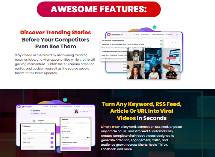ViroFeed AI OTO Review 2026: Best AI Talking-Head and Faceless Video Creator by Yogesh Agarwal — Features, Pricing, 5 Upgrade Options, and How to Build Viral Traffic Channels Without a Camera 3 ViroFeed AI OTO Review 2026