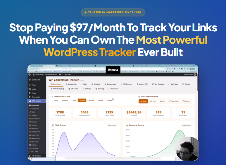 WP Conversion Tracker 3 Review: Kevin Fahey's All-in-One WordPress Tracking Plugin for Affiliate Marketers — Features, OTOs, and Real Value Breakdown 1 WP Conversion Tracker 3 Review