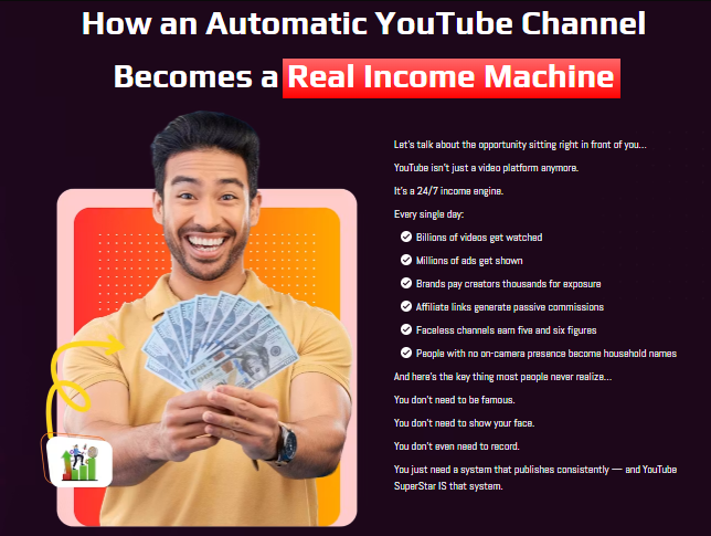 YouTube SuperStar OTO Review 2026: The Best Faceless YouTube Channel Automation App Built on Google Flow and Gemini Omni — Features, Pricing, 10 Upgrades, and Real Income Paths 4 YouTube SuperStar OTO Review 2026