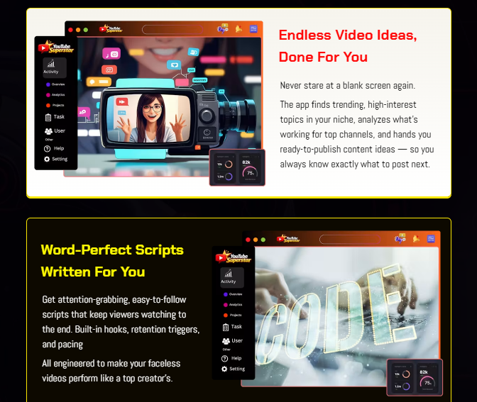 YouTube SuperStar OTO Review 2026: The Best Faceless YouTube Channel Automation App Built on Google Flow and Gemini Omni — Features, Pricing, 10 Upgrades, and Real Income Paths 3 YouTube SuperStar OTO Review 2026