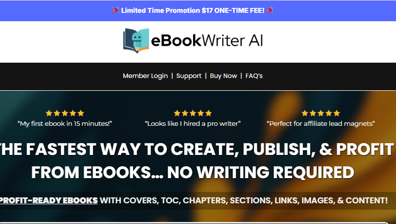 eBook Writer AI OTO Review 2026
