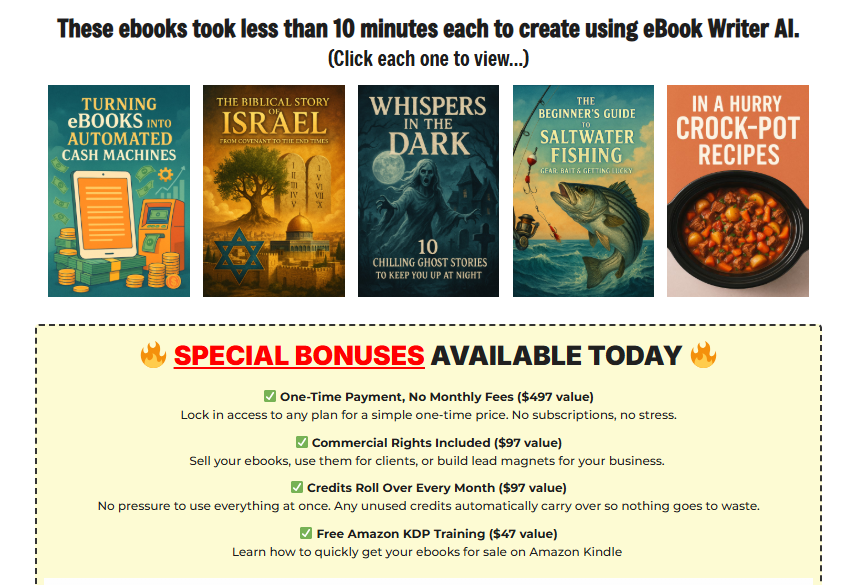 eBook Writer AI OTO Review 2026: The Fastest Way to Create, Publish, and Profit From Ebooks — URL to Ebook, Flipbook, Audiobook Upgrades, and All Upsells Fully Explained 3 eBook Writer AI OTO Review 2026