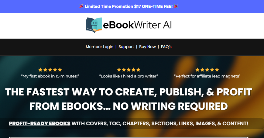 eBook Writer AI OTO Review 2026: The Fastest Way to Create, Publish, and Profit From Ebooks — URL to Ebook, Flipbook, Audiobook Upgrades, and All Upsells Fully Explained 1 eBook Writer AI OTO Review 2026